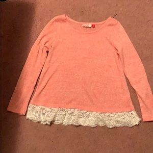 Sparkly pink sweater